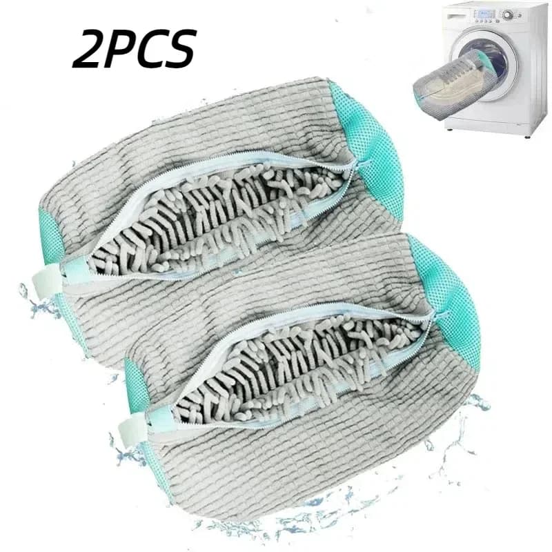 Washing Shoes Bag Organizer Cotton Laundry Fluffy Fibers Easily Remove Dirt Washing Bags Anti-Deformation Shoes Organizer